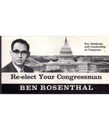 Ben Rosenthal Re-elect To Congress Political Flyer - $5.15 CAD