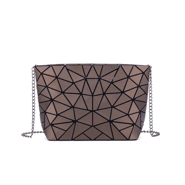 Women Chain Shoulder Bag for women Fashion Geometric Messenger Bags Plai... - $31.06