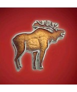 Moose Pin Vintage Metal Enamel Elk - $9.95