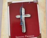 Hallmark Keepsake Ornament Shining Promise 2004 Silver cross - $21.49