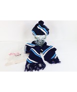 Deadstock Vtg 70s Streetwear 2 Piece Winter Neck Scarf Beanie Beret Hat ... - €34,07 EUR