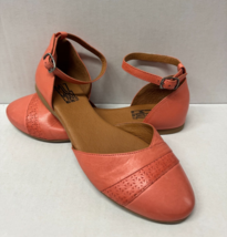 MIZ MOOZ WOMEN&#39;S ANKLE STRAP  FLATS SHOES  PEACH  37EU / 7US  # K-17 - $78.21