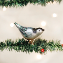 Old World Christmas Nuthatch Glass CLIP-ON Bird Christmas Ornament 18083 - £13.34 GBP