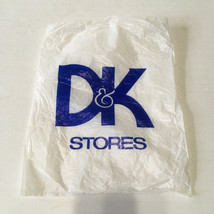 Defunct D $ K stores small plastic in store shopping bag movie photo prop  - £16.04 GBP