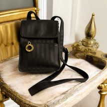 Vintage Nine West Blacks Strip Crossbody Wallet Purse Striped Travel Rea... - $40.64 CAD