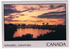 Manitoba Laminated Postcard RPPC Winnipeg Red &amp; Assiniboine Rivers Junction - £1.65 GBP