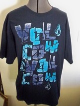 MENS GUYS VOLCOM TEE T SHIRT BLUES SLASHED BLOCK PRINT VOLCOM STONE NEW $28 - $16.99