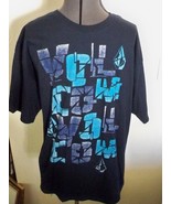 MENS GUYS VOLCOM TEE T SHIRT BLUES SLASHED BLOCK PRINT VOLCOM STONE NEW $28 - £13.34 GBP