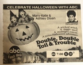 Double Double Toil And Trouble Tv Guide Vintage Print Ad Olsen Twins Tpa13 - $5.93