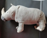 Ikea Onskad Rhino Plush Stuffed Animal Grey Rhinoceros 20&quot; Long Soft Toy - £13.34 GBP