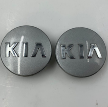 Kia Rim Wheel Center Cap Set of 2 Gray 2-1/4 inch OEM A02B04025 - $44.99