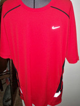 Men&#39;s Guys Nike DRI-FIT Running Training Tee T-SHIRT Red New $40 601 - £23.97 GBP