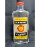 VTG Dickinson&#39;s Witch Hazel Dbl Distilled Original Advertising 8 Oz Empt... - £23.59 GBP