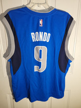 Adidas NBA Jersey Dallas Mavericks Rajon Rondo Blue sz M - £19.34 GBP
