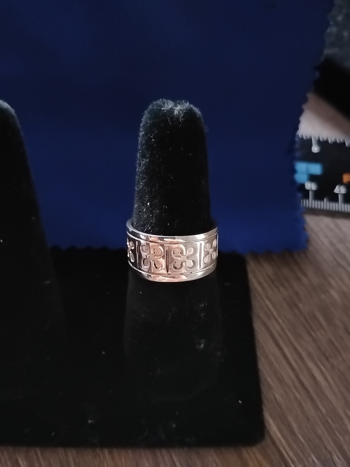 New Vintage Tactical Mexico 11 Mm Wide Band Ring SZ 9.25 Free Shipping Item image 7