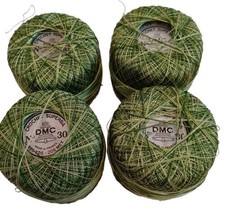 DMC No 30 225 yd Crochet Thread Superba Green 92 - 4 count - $32.62