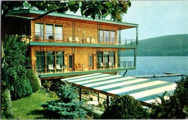 Lake George NY-New York, Lake Crest Motel &amp; Cabins  Vintage AAA  Postcard (B10) - £4.57 GBP