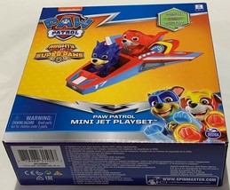 Paw Patrol Mini Jet Playset Mighty Super Paws w/ 2 Pups Kids Toy NEW - £10.19 GBP