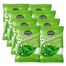 Darrell Lea Fabulicious Apple Sour Candy Stix 7oz Bag Pack of 8 - PALM O... - £36.65 GBP