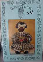 wood and Fabric Pattern 10&quot; Saddie Decorative Doll - £4.49 GBP