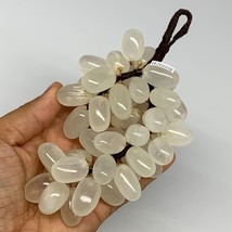 325.4g, 6&quot;x3.2&quot; White Onyx Grape Bunch Stone Marble Decor @Afghanistan,B26608 - £25.57 GBP