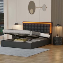 3-Pc Queen Bedroom Set w/ LED Bed &amp; Nightstands - $618.99