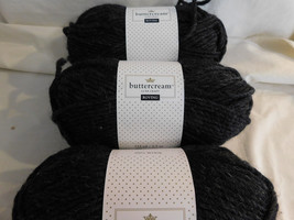 Buttercream Luxe Craft Roving Charcoal lot of 3 Dye Lot 629507 - £19.97 GBP