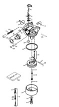 TECUMSEH 640015 air fuel mixture bowl nut fits many - $17.99