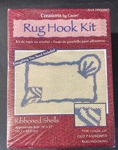 Rug Hook Kit -Ribboned Shells Creations by Caron NIB-Sealed- 18&quot; X 27&quot; - £25.57 GBP