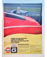GULFPRIDE FORMULA OIL-Racing RED CYCLONE-Automobile-1968 Print Ad!! - €10,23 EUR