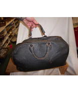 Free Shipping 1920s Doctors bag leather suitcase travel bag black DR. ho... - €78,73 EUR