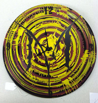 Spin painted vintage vinyl record M Minnesota gophers clock spin art uni... - £15.94 GBP