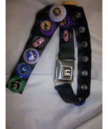 FREE SHIPPING Belt made from a seat belt buckle with cool soda pop caps ... - €21,86 EUR
