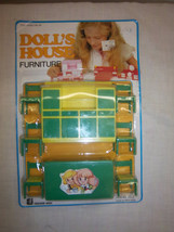 FREE SHIPPING vintage doll house furniture childs toy dining room table hutch cu - £15.92 GBP