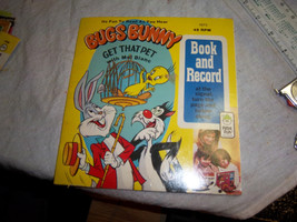 Free Ship Vintage playmate Childrens record 45 Bugs Bunny with book 1972 &quot;get th - £11.98 GBP