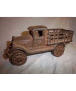 FREE SHIPPING -Antique vintage 1920&#39;s Cast Iron toy stake truck Great Es... - €109,37 EUR