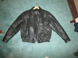 Vintage River Road Biker Leather Jacket Size 50 Thinsulate with snap in ... - $175.00