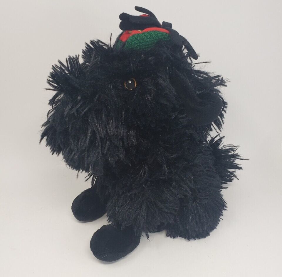DISNEY STORE RASTA DOG SANTA PAWS BLACK PUPPY CHRISTMAS STUFFED ANIMAL PLUSH Item image 5