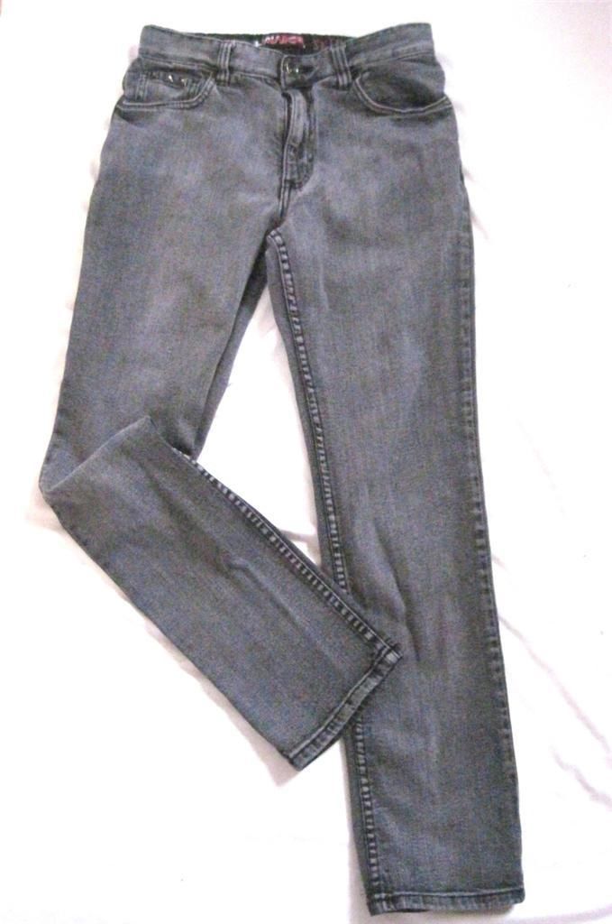 Boy Size 16 Tony Hawk Skinny Jeans Gray Wash Stretch Inseam 28" Cotton Blend - $14.69