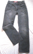 Men Teen Size 16 Slim  26X28 Levi's 514 Slim Straight Jeans Distressed Gray Wash - £11.55 GBP