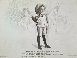 Authentic Antique 1902 Newspaper Ad CUTE SCHOOL BOY IN KNICKERS Nostalgi... - $13.50