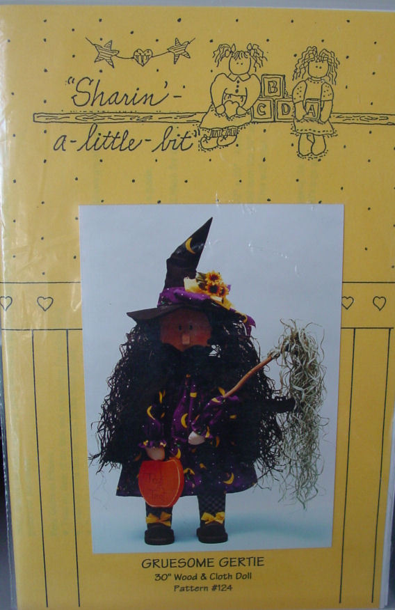 Primary image for Halloween Wood based Pattern for Gruesome Gertie 30" Doll Folkart