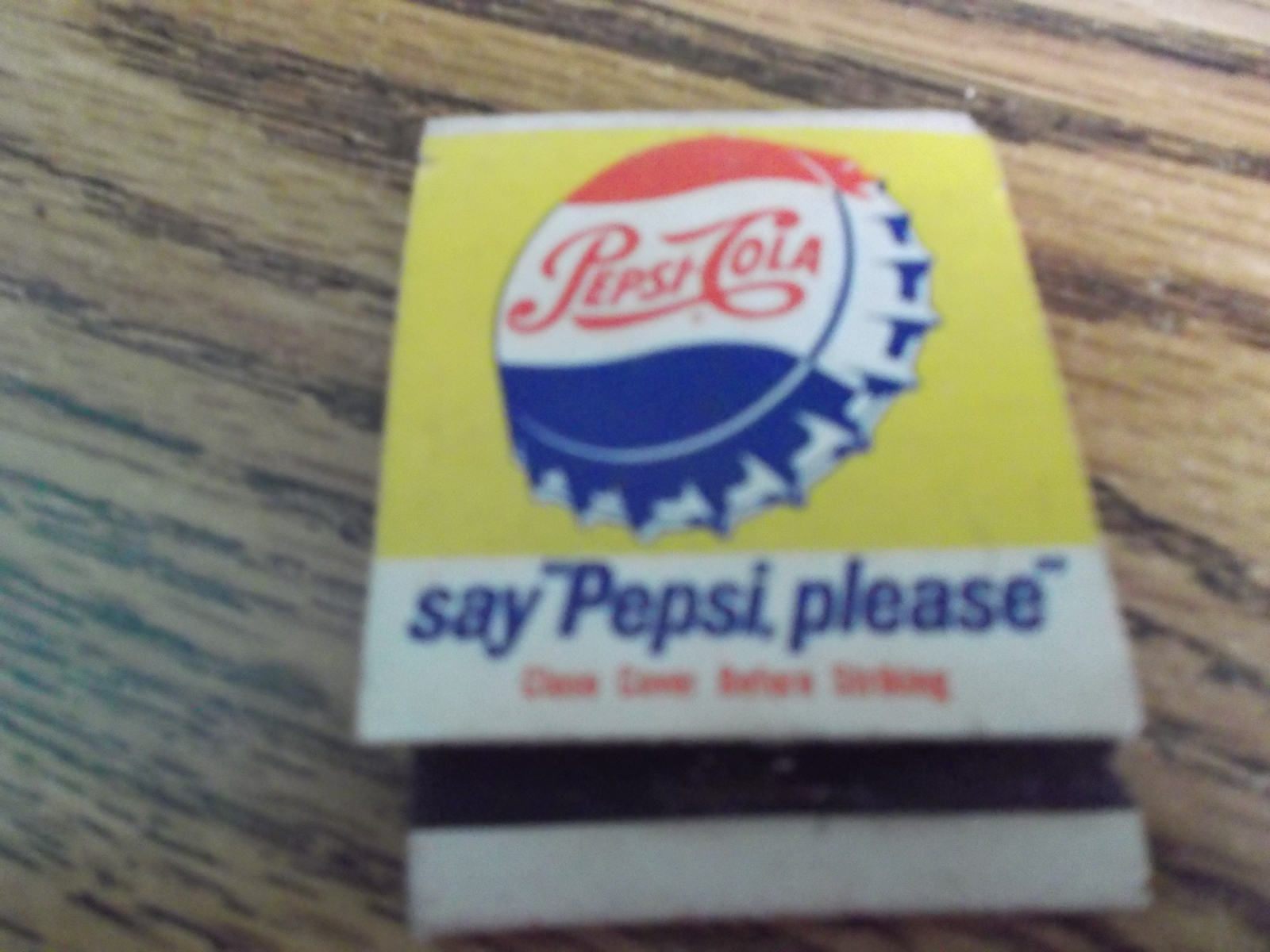 Pepsi-Cola Matchbook For Those Who Think young campaign w some missing matches - $6.00