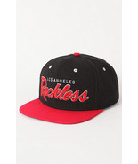 Y&amp;R YOUNG RECKLESS LOS ANGELES MENS LID HAT BLACK EMBROIDERED LOGO OSFA ... - £18.37 GBP