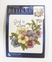 2003 Janlynn GOD IS LOVE Counted Cross Stitch Kit Praying Hands Collecti... - $8.90