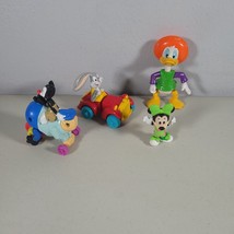 Cartoon Toys Lot of 4 Donald Duck Bugs Bunny Animaniacs Yakko Ridin Ralph Minnie - £14.82 GBP