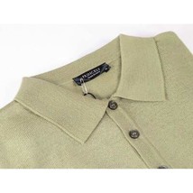 Mens PRINCELY Soft Merinos Wool Sweater Knits Lightweight Polo 1011-40 Olive image 2