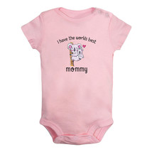 I Have The Worlds Best Mommy Funny Romper Newborn Baby Bodysuit Infant Jumpsuits - £8.21 GBP