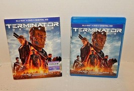 Terminator Genisys BLU-RAY + Dvd + Digital Hd &amp; SLEEVE~2 Disc. - £10.24 GBP