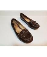 SPERRY Top Sider Brown Leather Loafers Dress Shoes Women Size 8.5 Gloss - $24.99